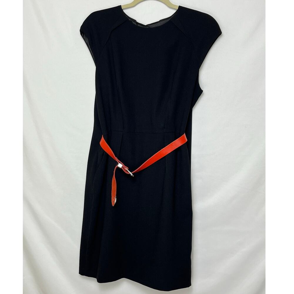 Ted Baker Women’s 4 Black Knee-Length Dress Split Back Elegant Evening Cocktail